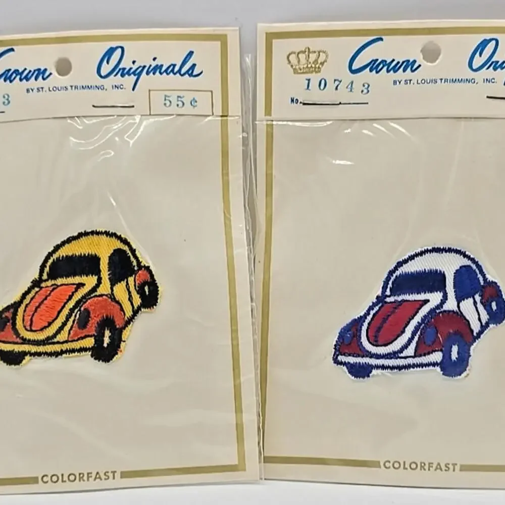 Volkswagen Beetle Vintage‎ 1970's Crown Originals - Sew On Patch No. 10743